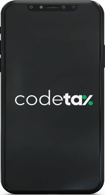 Celular acessando o CodeTax